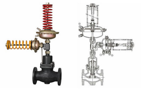 自力式壓力、壓差組合閥結構圖